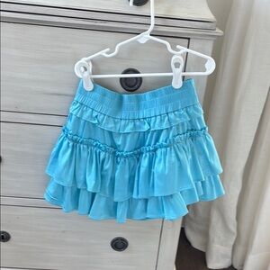Blue Ruffled Skirt